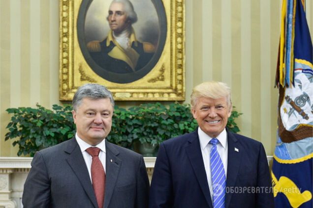 Петр Порошенко и Дональд Трамп