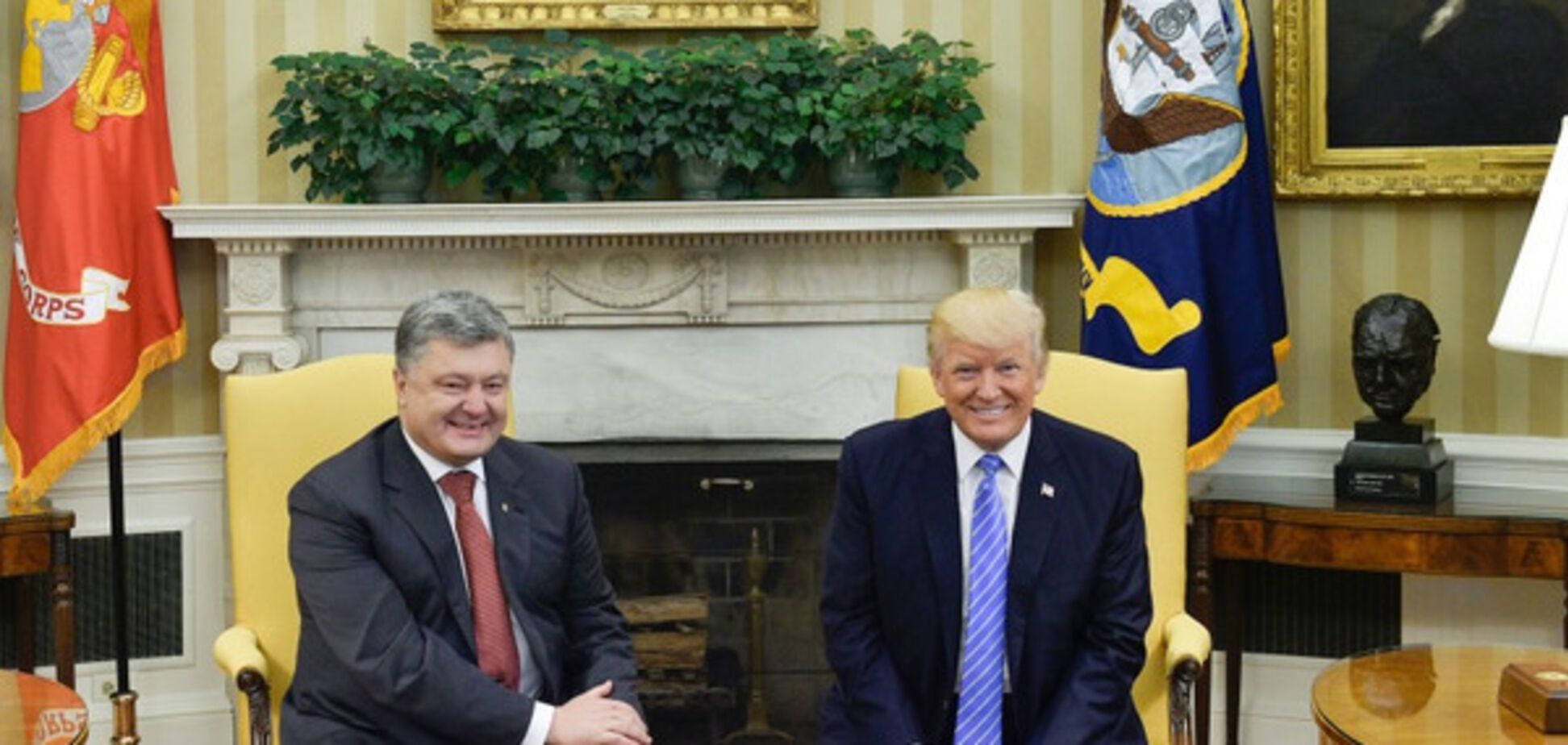 Петро Порошенко і Дональд Трамп