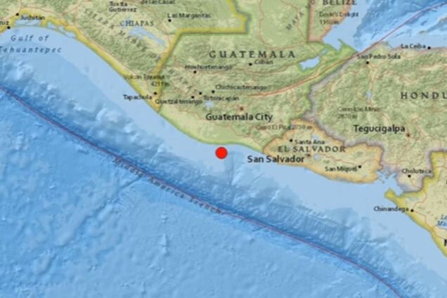 У берегов Гватемалы произошло мощное землетрясение