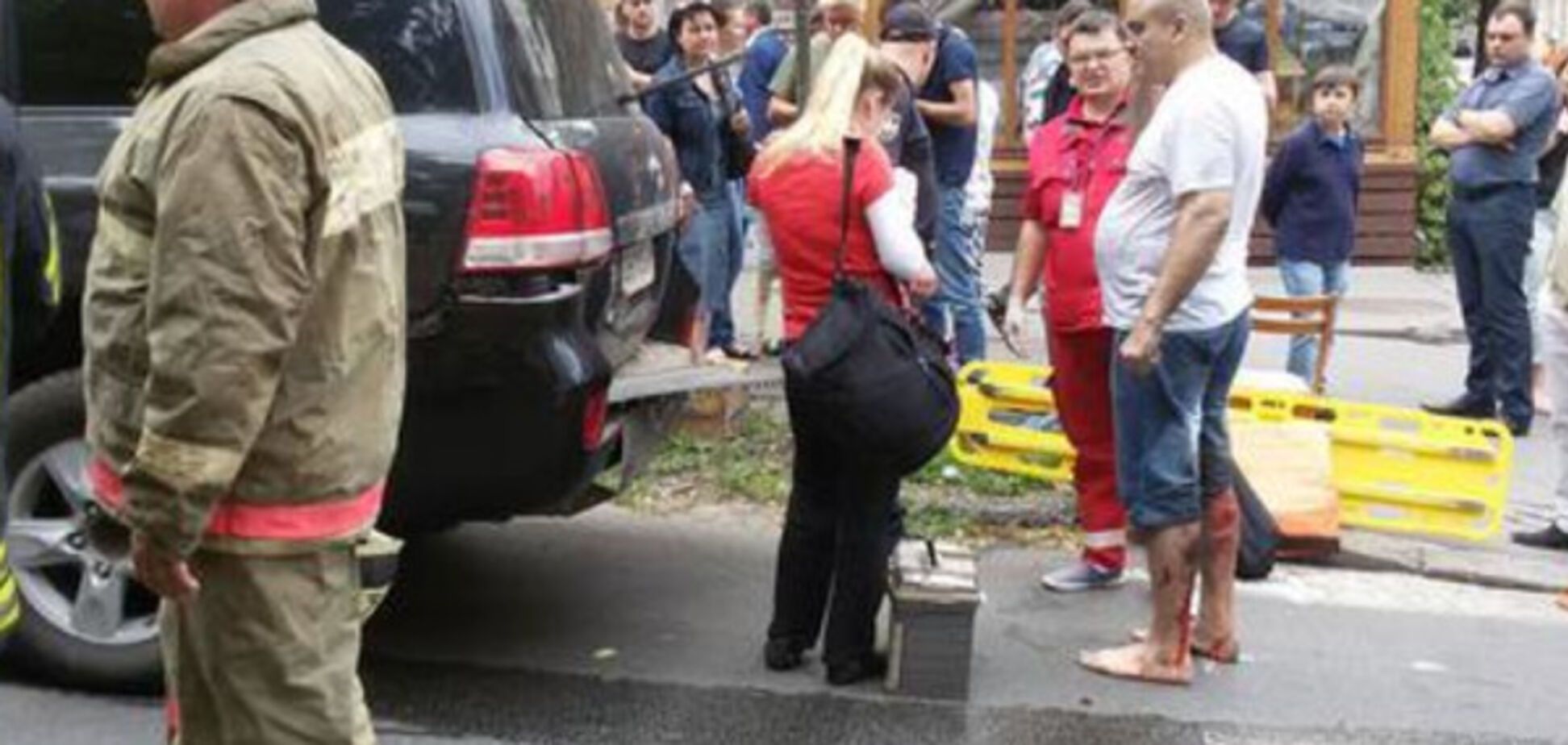 взрыв джипа киев