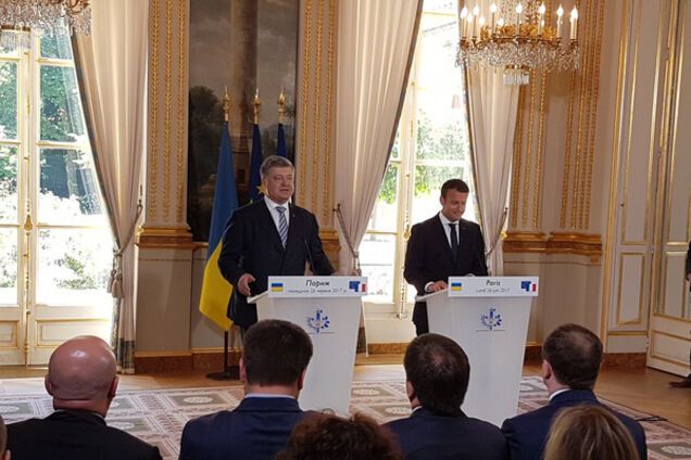 Петр Порошенко, Эммануэль Макрон