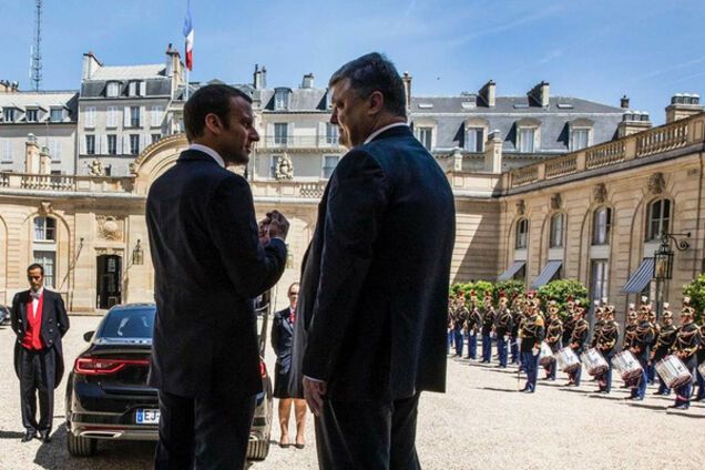 Эммануэль Макрон, Петр Порошенко