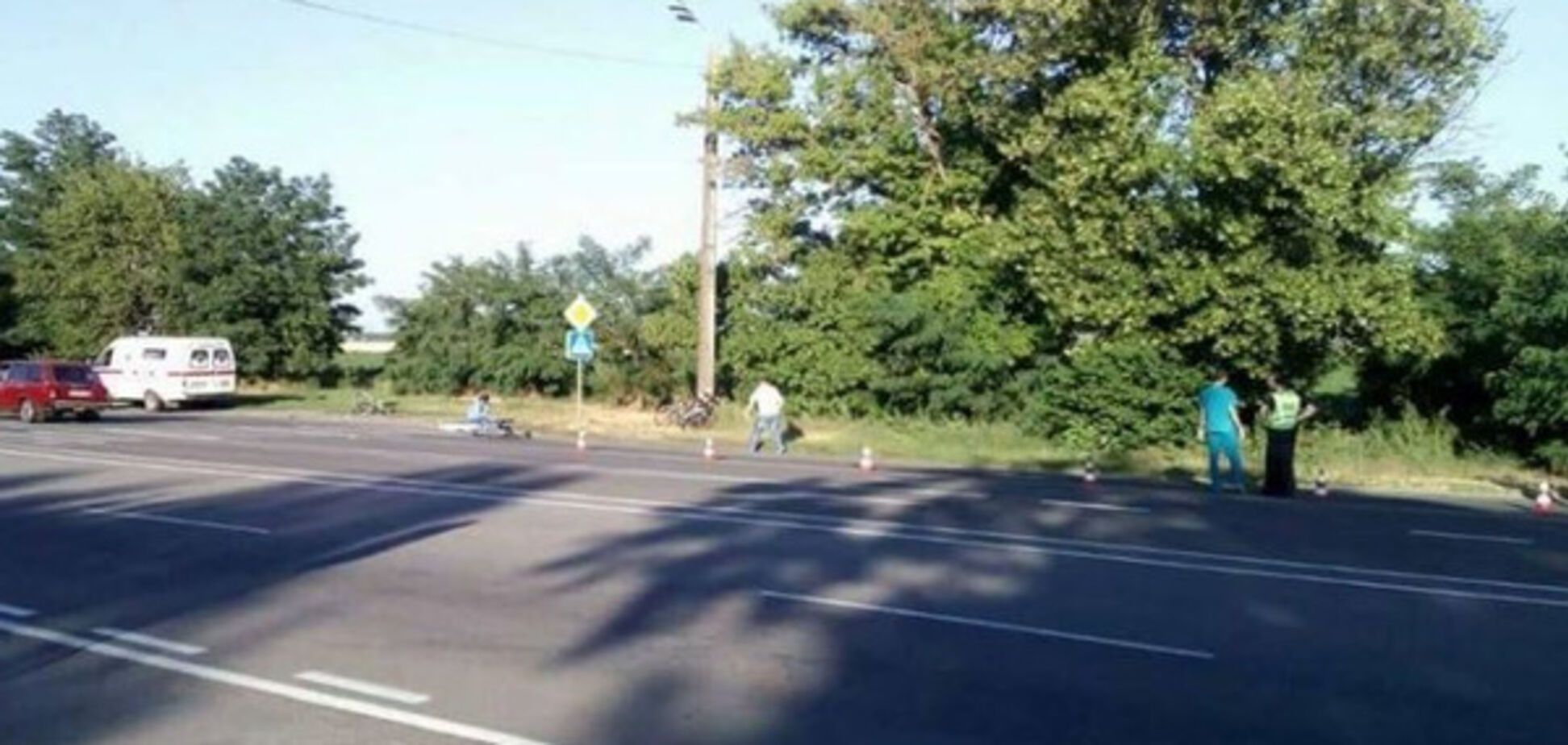 Наезд на велосипедистов