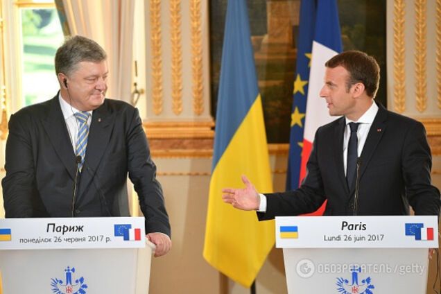 Порошенко и Макрон