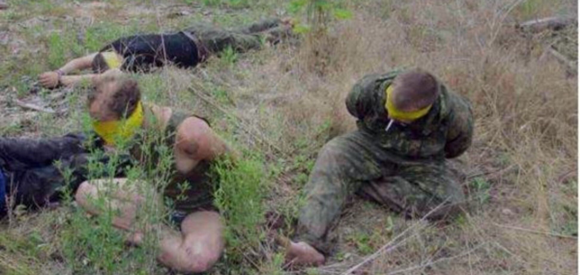 В сети показали фото всех захваченных в плен под Желобком террористов