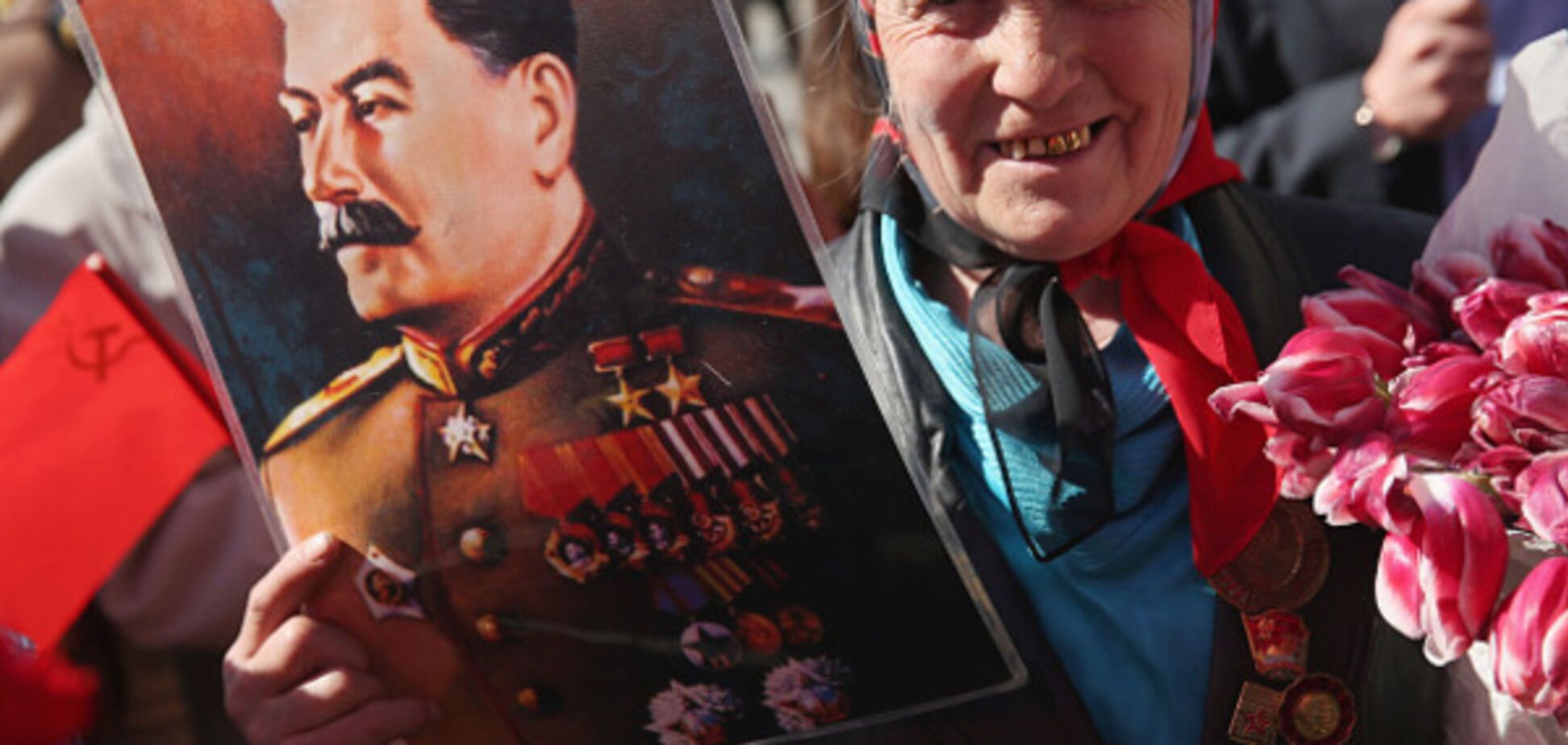 портрет Сталина, Москва, празднование дня Победы