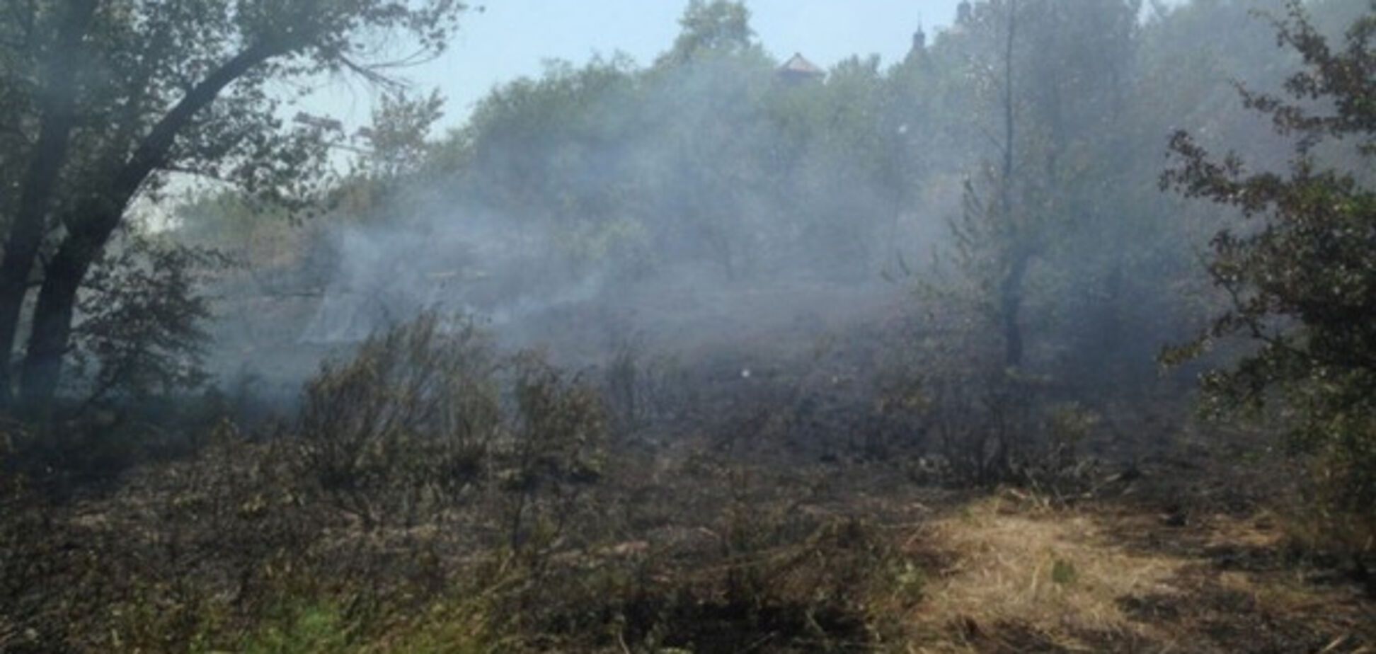 Неизвестные совершили поджог возле 'Запорожской Сечи'