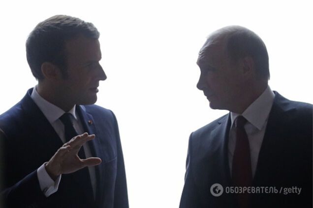 Макрон и Путин