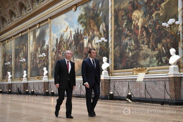 Макрон и Путин