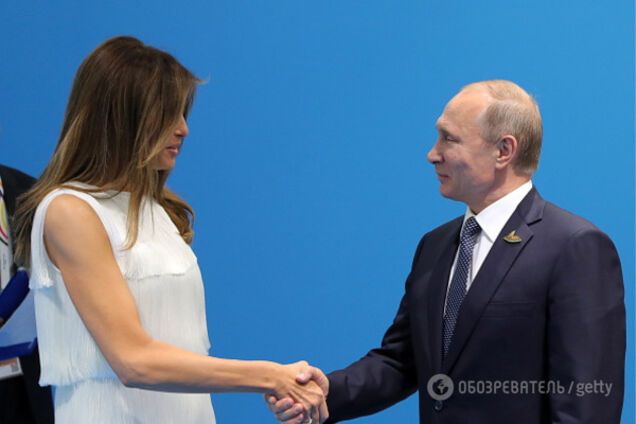 Мелания Трамп и Владимир Путин