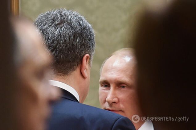 Петр Порошенко и Владимир Путин