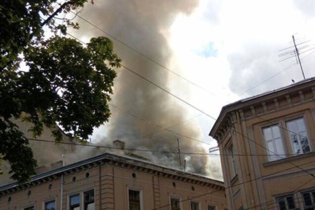 Пожар во Львове