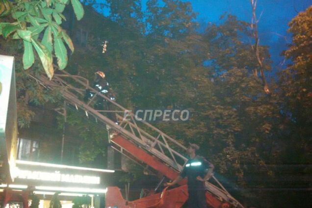 Пожар в жилом доме в Киеве