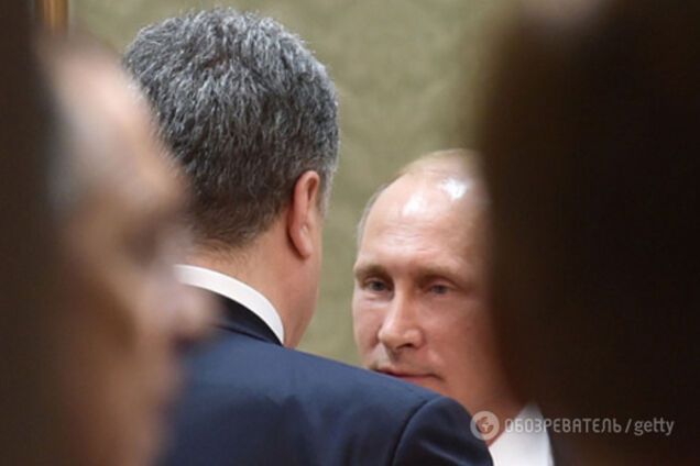 Петр Порошенко и Владимир Путин
