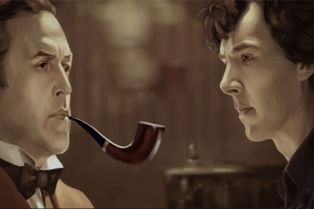 Василий Ливанов и Бенедикт Камбербэтч