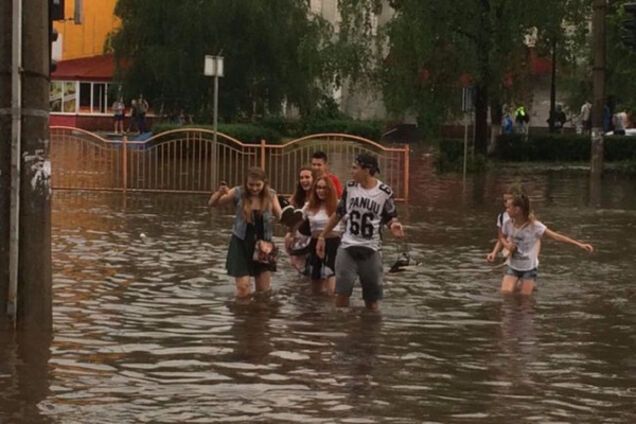 Ливень в Луцке