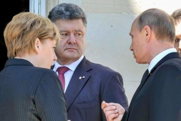Порошенко Меркель путин
