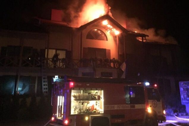 Пожар в Луцке