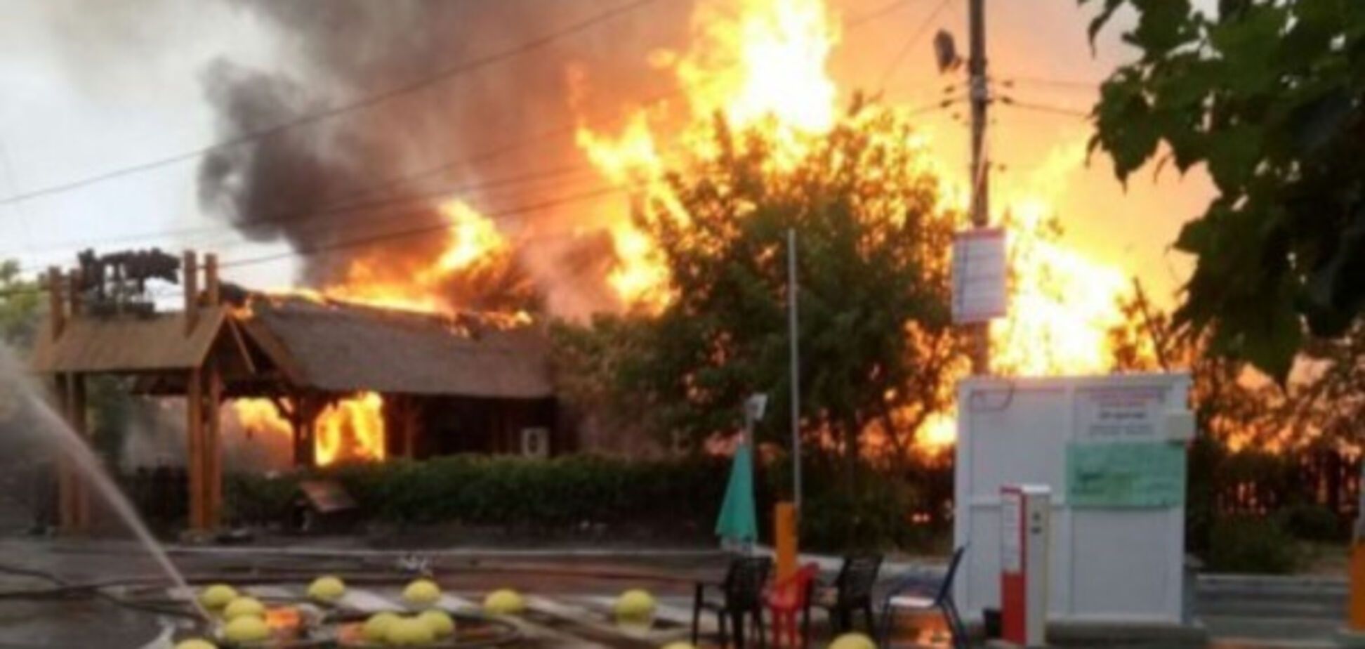 Пожар в Одессе