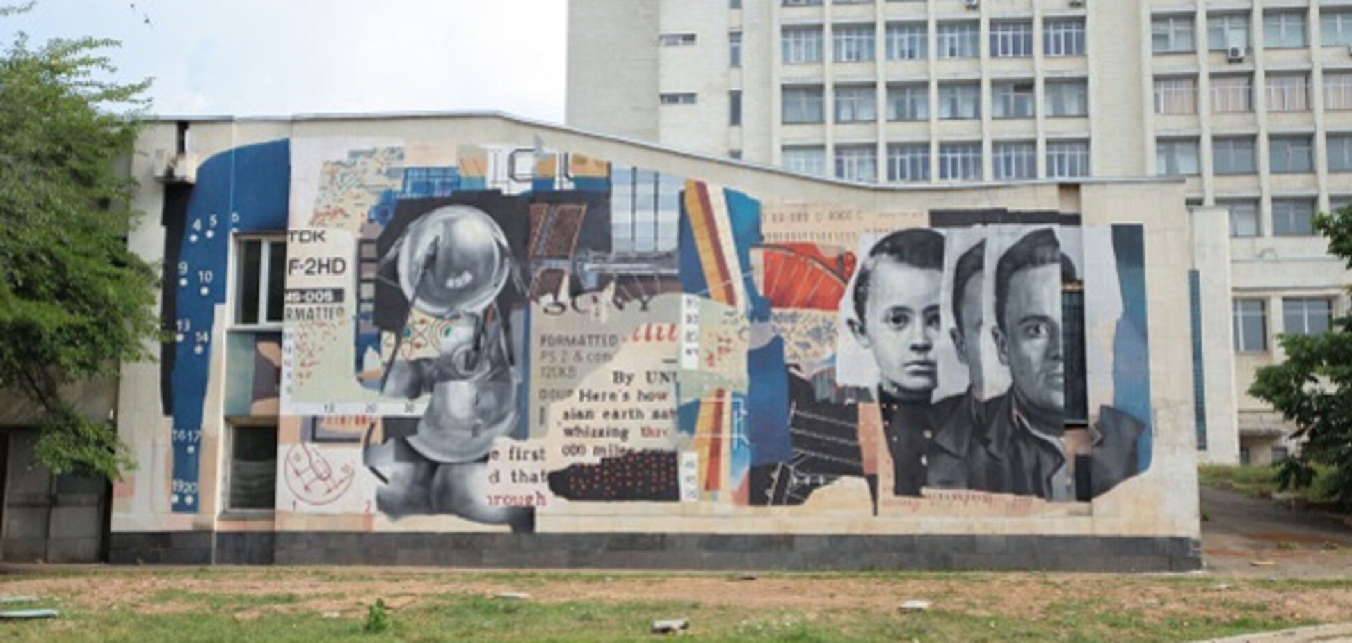 Художник Marat Morik украсил муралом стену 7го корпуса КПИ