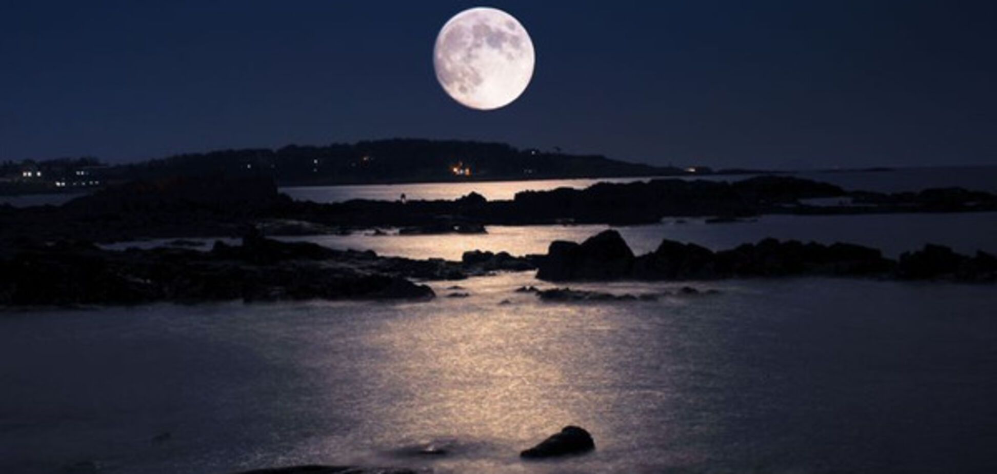 місяць море пейзаж