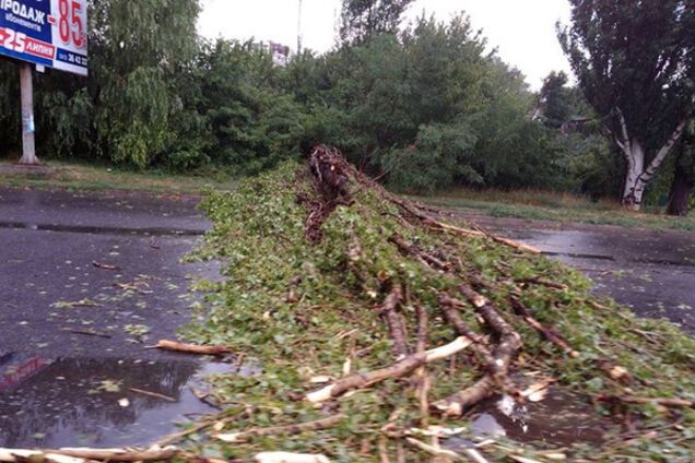 Последствия урагана в Черкассах