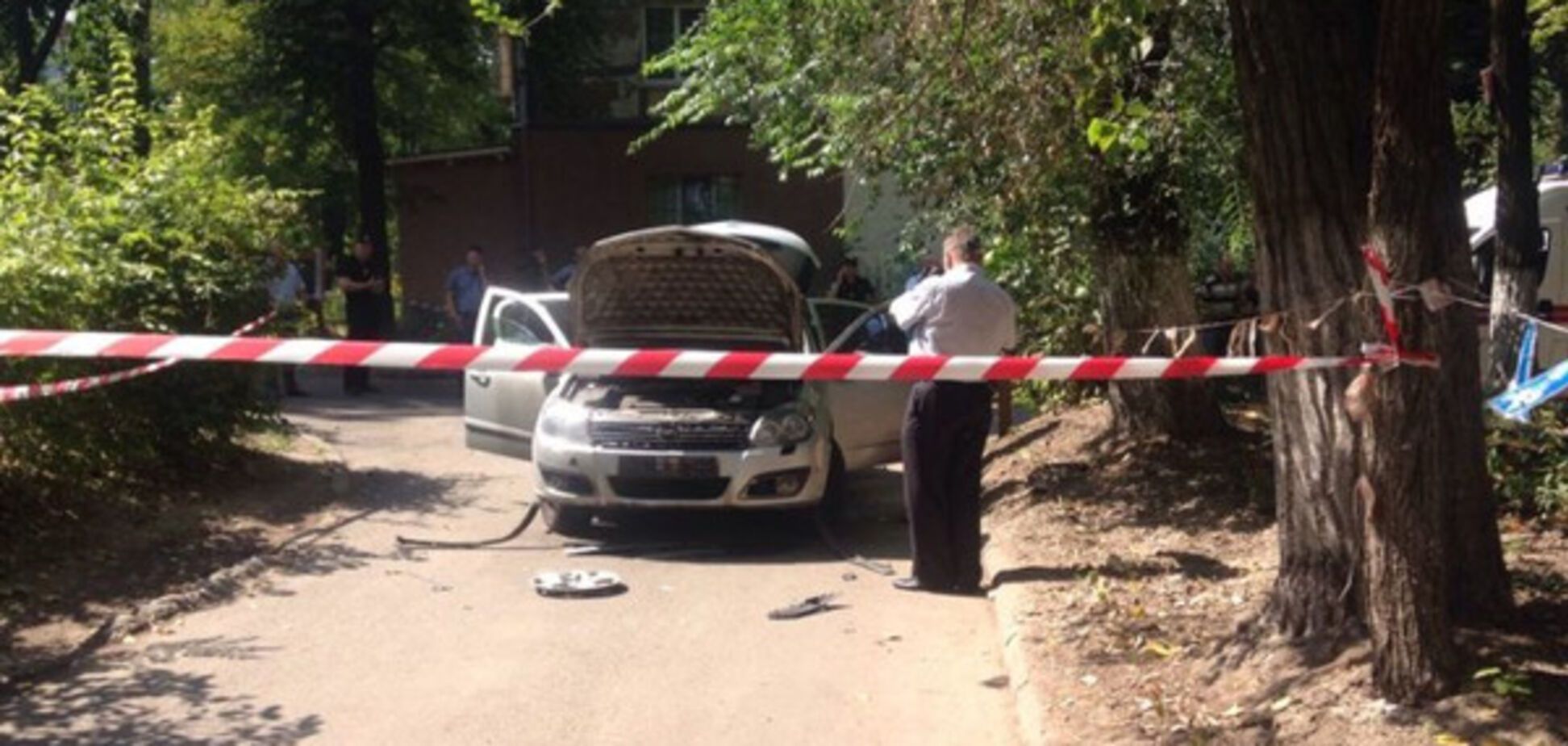 Взрыв автомобиля в Днепре