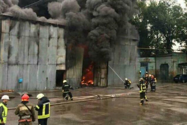 Пожар в Киеве