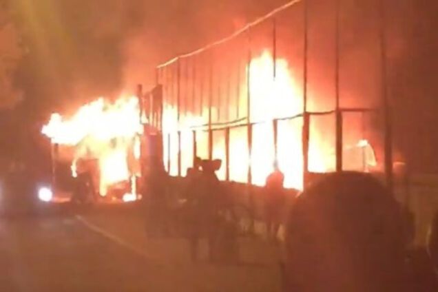 Пожар в Одессе