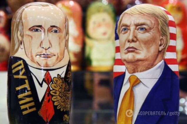 трамп путин матрешки