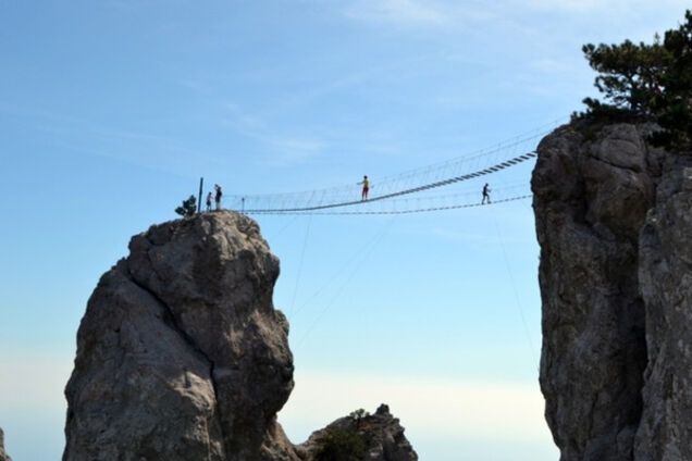 Подвесной мост в Крыму