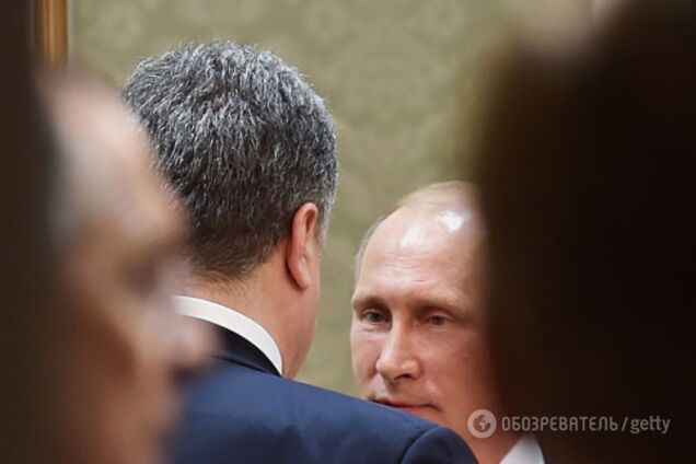 Петр Порошенко и Владимир Путин