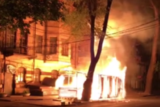 Пожар в пиццерии