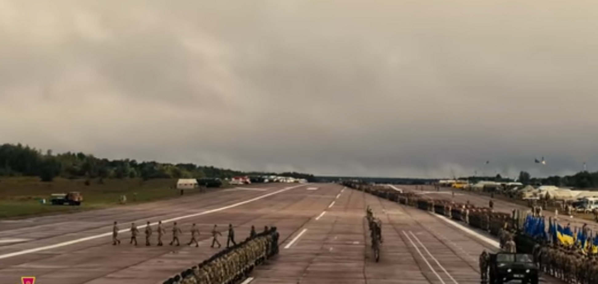 Репетицию парада ко Дню Независимости показали с высоты птичьего полета