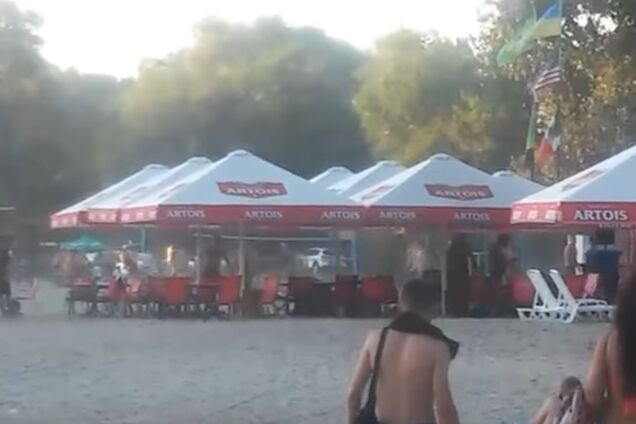 Кровавую перестрелку на пляже в Полтаве сняли на видео