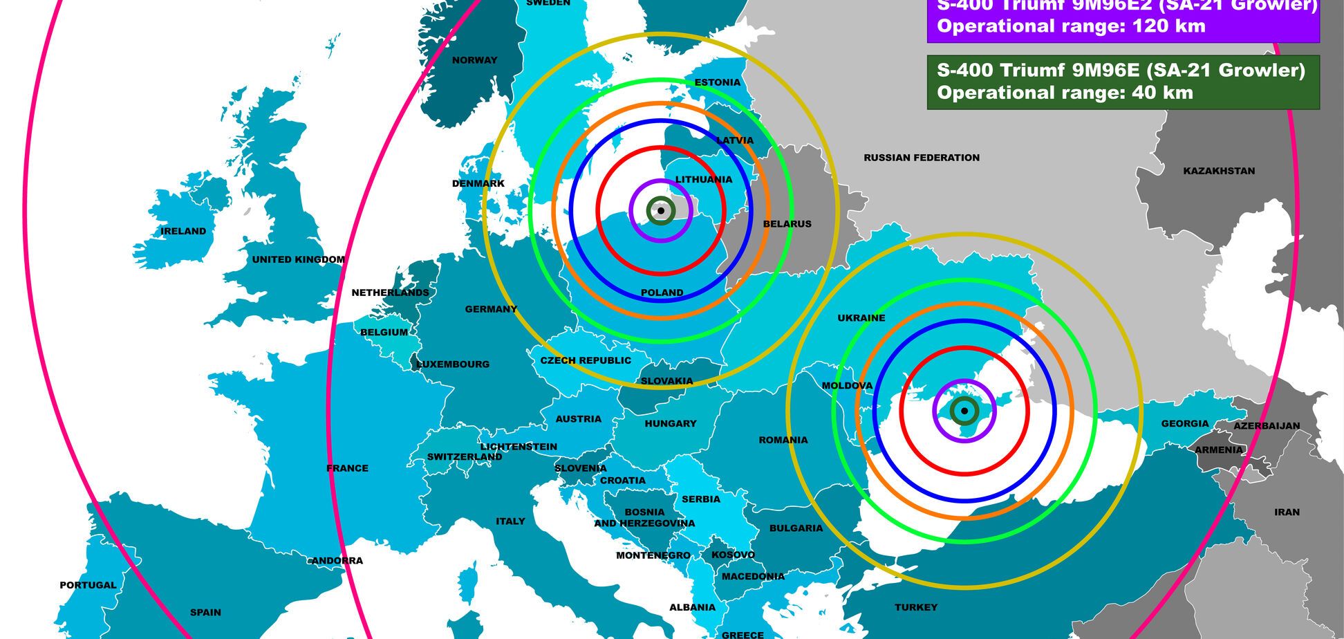 Ракетами в Криму Росія взяла на приціл всю Європу: інфографіка