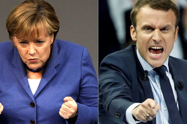 Ангела Меркель, Эммануэль Макрон