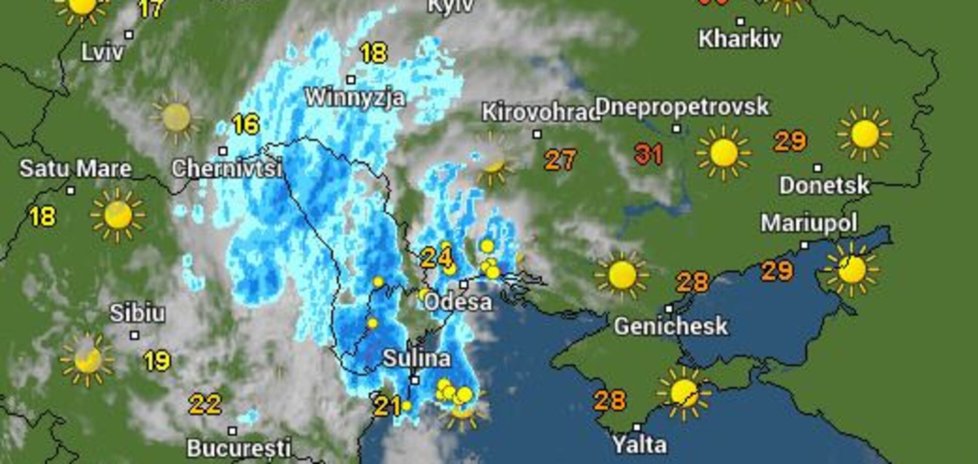Погода в Украине