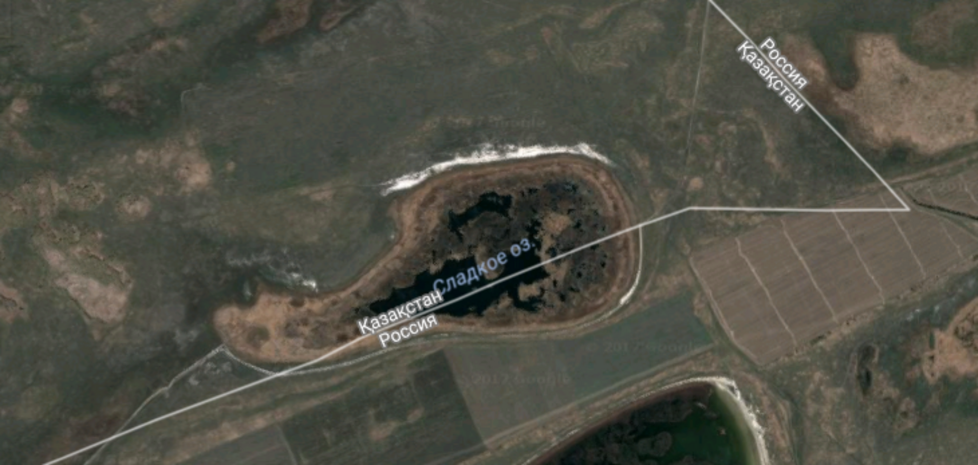 'Кусок озера наш': россияне заврались в скандале с водоемом, подаренным Казахстану