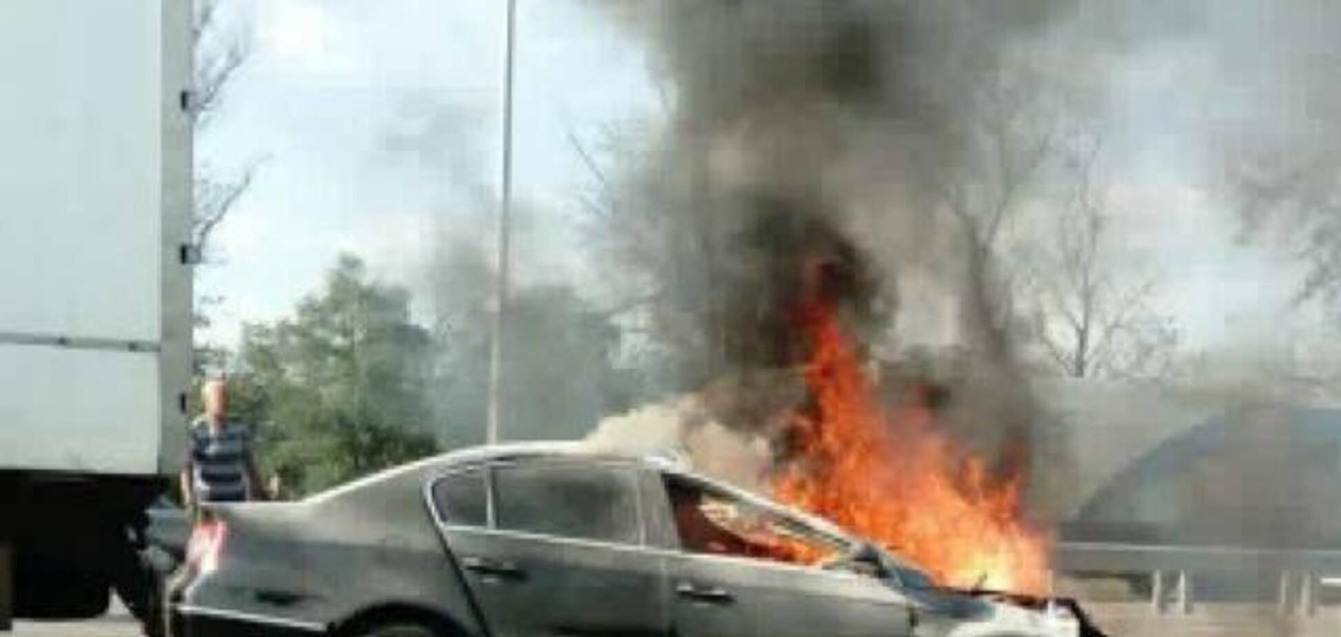 Сгорел заживо авто ДТП