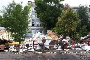 Демонтаж незаконных МАФов на КПИ