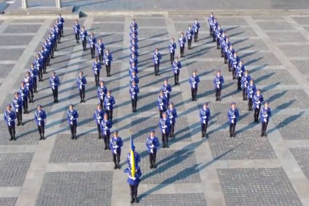 Нацгвардия устроила патриотический флешмоб в честь Дня Независимости Украины