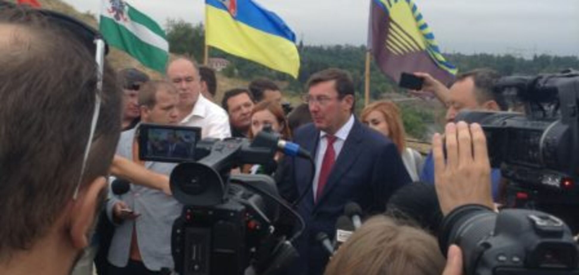 На запорожскую Хортицу прибыл Юрий Луценко