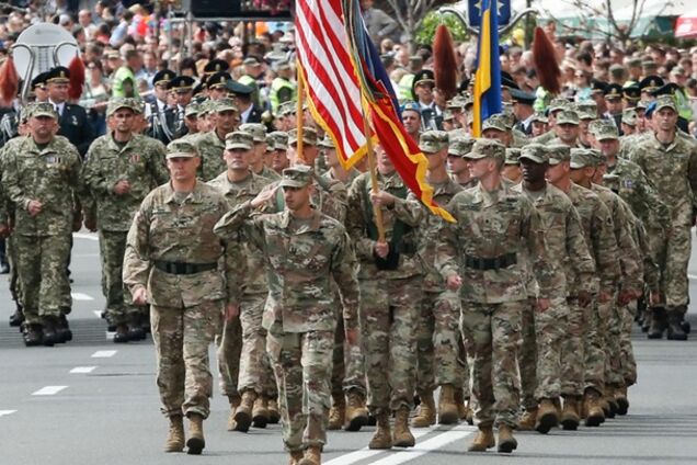 натовские войска на параде в киеве