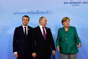 путин меркель макрон