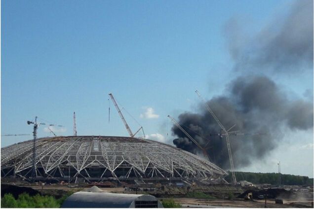 У Росії загорівся стадіон чемпіонату світу з футболу-2018: з'явилися фото