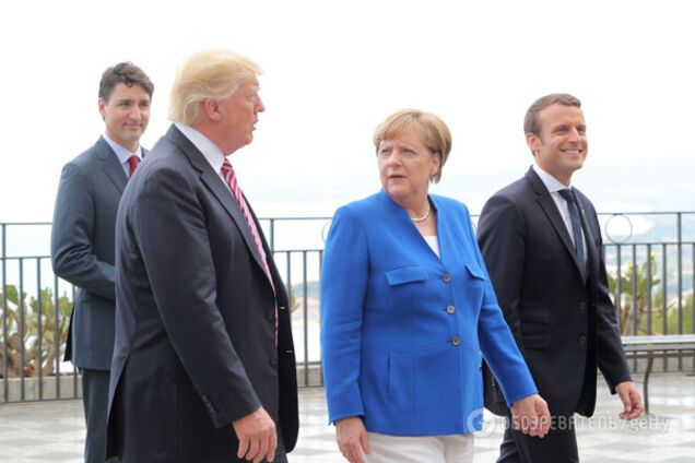 Меркель и Макрон