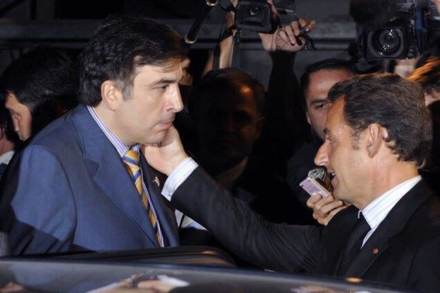 Саакашвили и Саркози