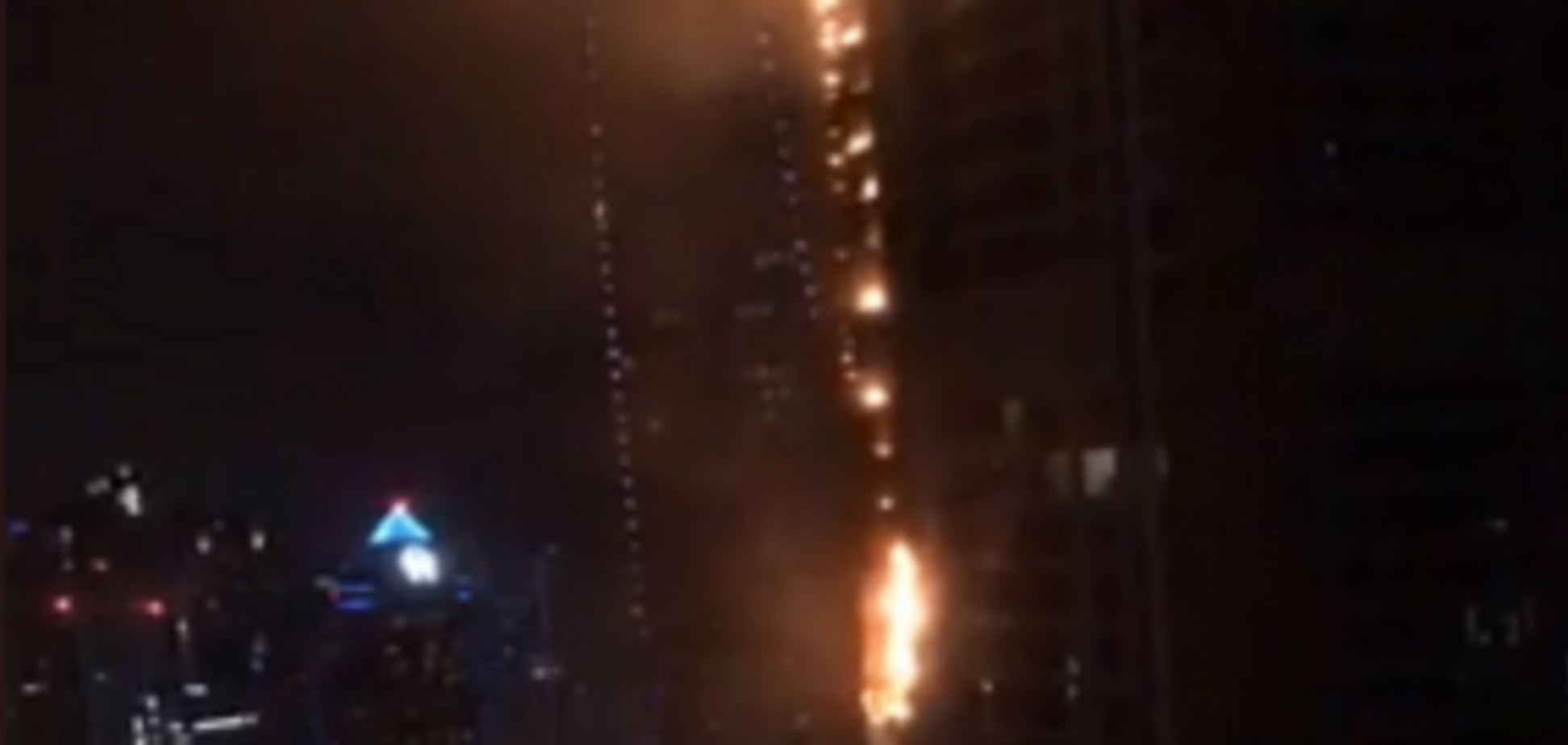 Пожар в Дубаи