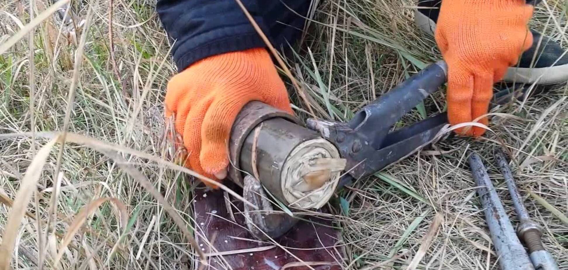 В Запорожской области в поле наткнулись на мину